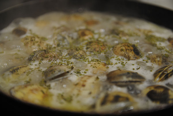 Receta de almejas a la marinera paso a paso