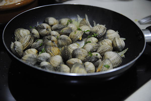 Receta de berberechos a la marinera paso a paso