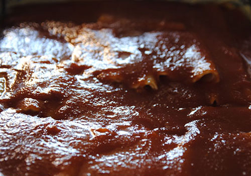 Receta de canelones de atún, tomate y huevo  paso a paso