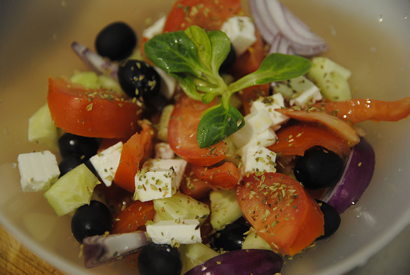 Receta de ensalada griega