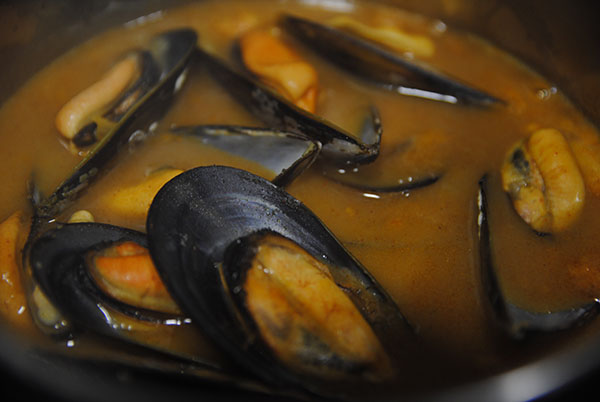 mejillones en salsa