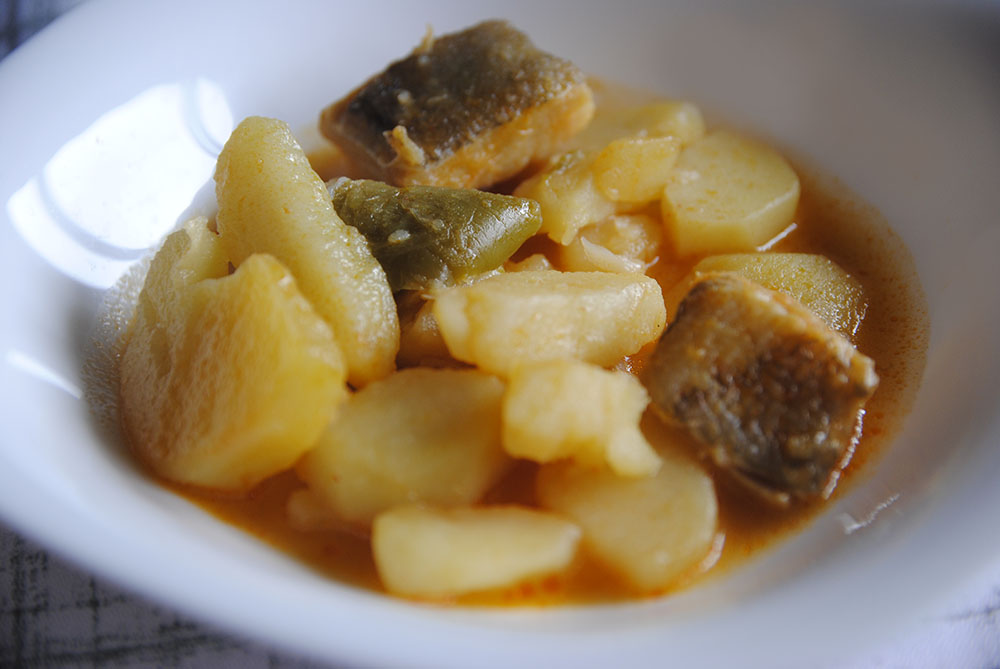 Receta de patatas con bacalao paso a paso