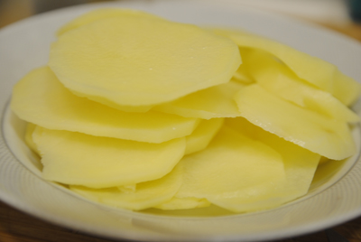 Receta de Revuelto de patatas con bacalao paso a paso