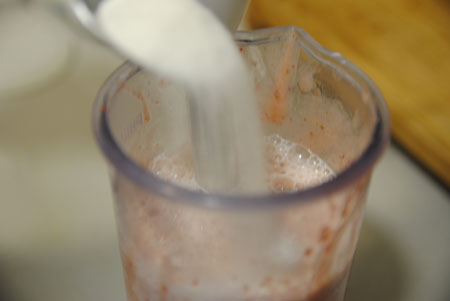 Receta de Smoothie de fresa y platano paso a paso